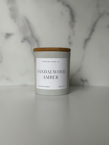 Sandalwood Amber Candle